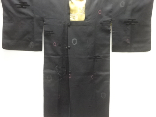 JAPANESE KIMONO / MICHIYUKI COAT / CUT VELVET / EGASUMI